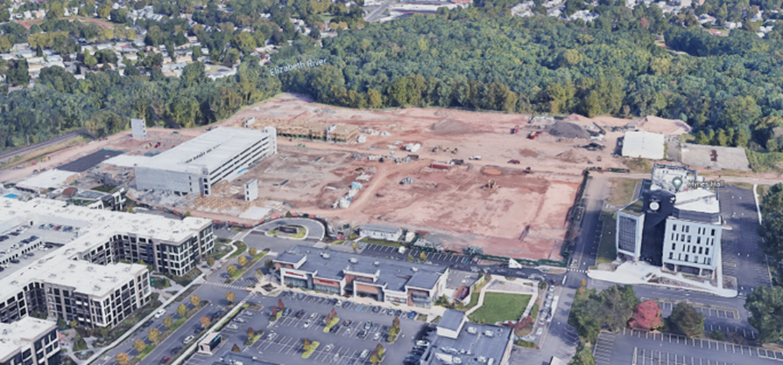 Image of the recently graded construction site.